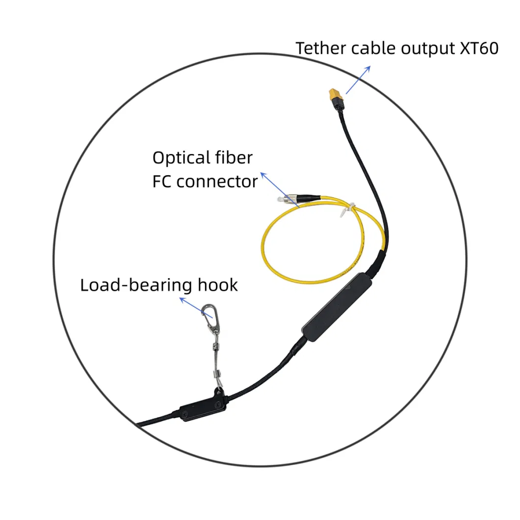 نیروگاه MYUAV Tether برای Mtow 55kg 220m Cable Auto Reel 4