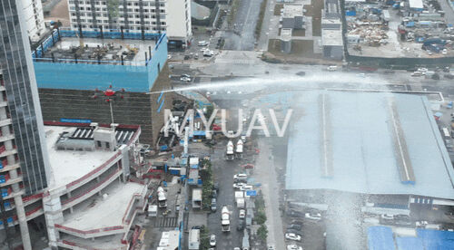آخرین اخبار شرکت در مورد MYUAV با موفقیت آزمایش کاربرد عملی UAV آتش نشانی را برای ساختمان های فوق العاده بلند انجام داد