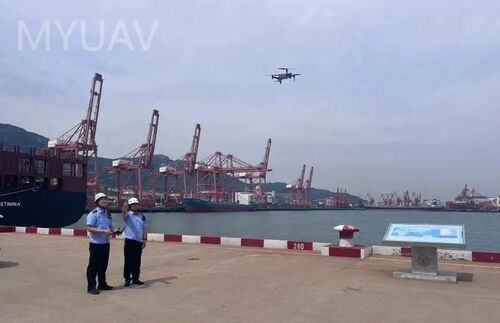 آخرین اخبار شرکت در مورد بازرسی هوایی MYUAV به بهبود کیفیت و کارایی اجرای قوانین ترافیک در بندر لیانونگانگ کمک می کند