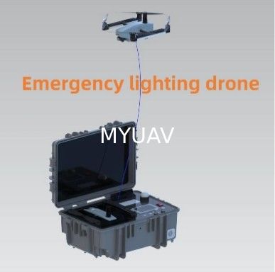 روشنایی MYUAV بدون سرنشین با کابل تتر برق عرضه به طور مداوم 24 ساعت برای روشنایی اضطراری